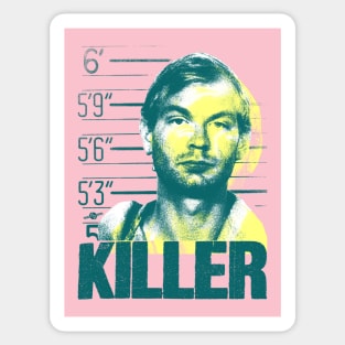 jeffrey dahmer the killer vintage design Sticker